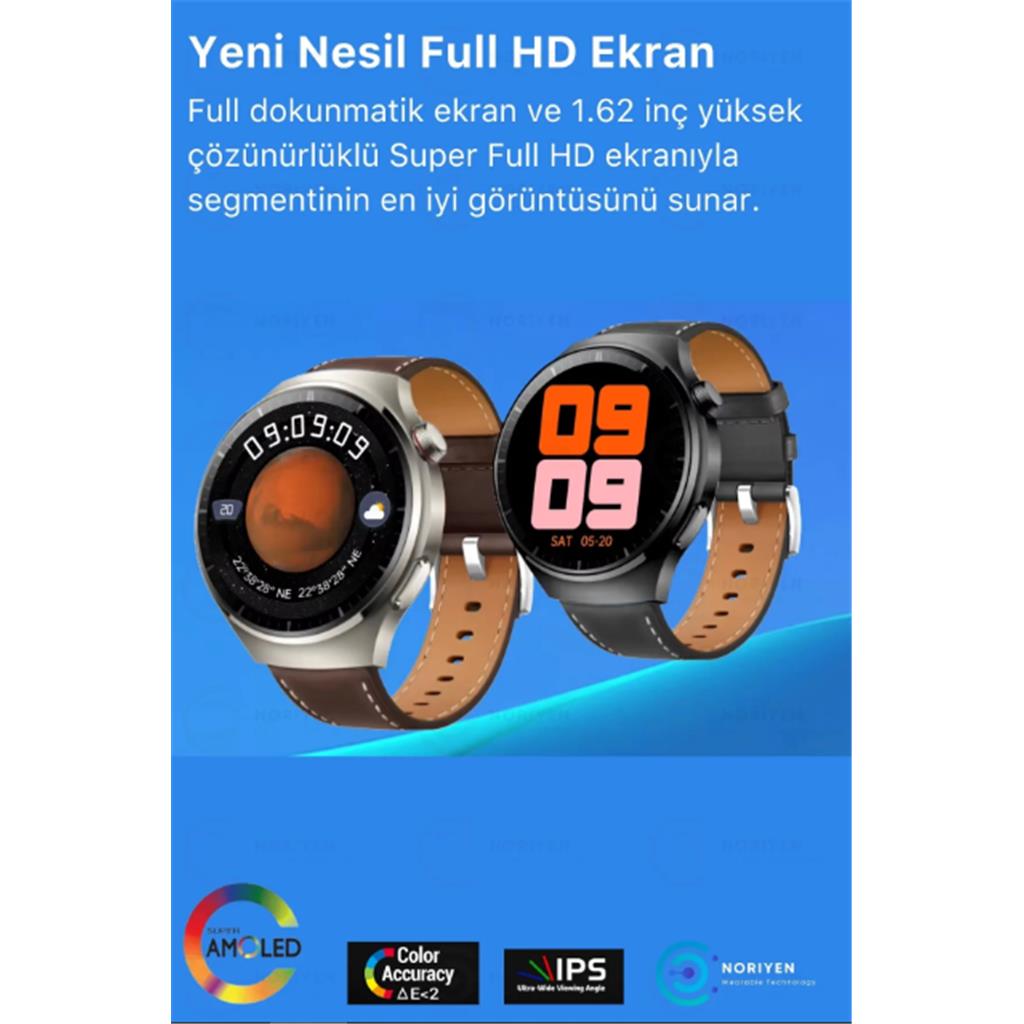 Premium Serisi S20 Max Amoled Büyük HD Ekran Spor ve Sağlık Sensörlü Şık IOS Android Akıllı Saat