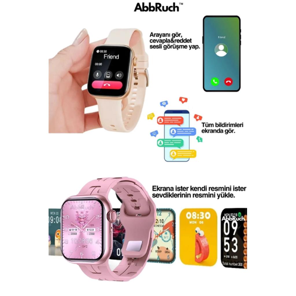 Akıllı Saat Watch 9 Mini Premium  Ios Android Uyumlu Türkçe/çağrı/bildirim/sağlık