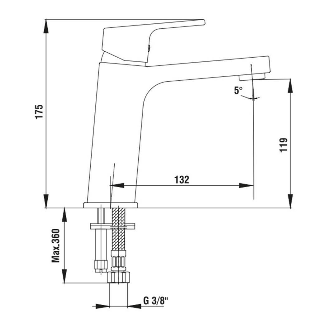 ECA Tiera Lavabo Bataryası Krom 102108989