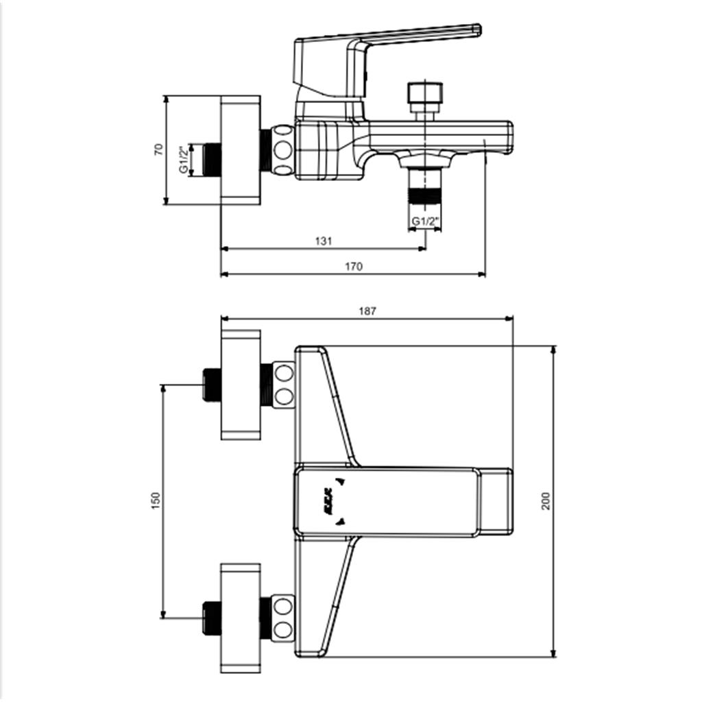 ECA Royal Banyo Bataryası 102102666