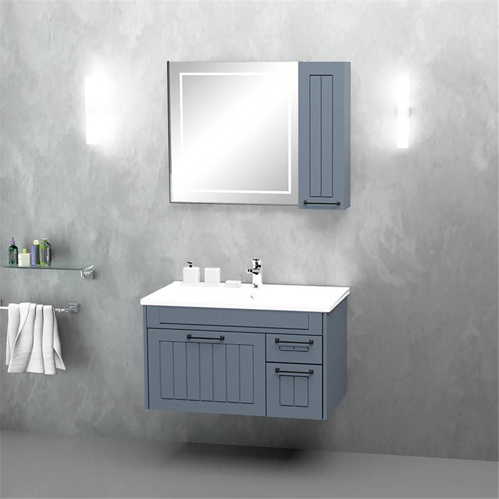 Prag 85cm Banyo Dolabı Takım