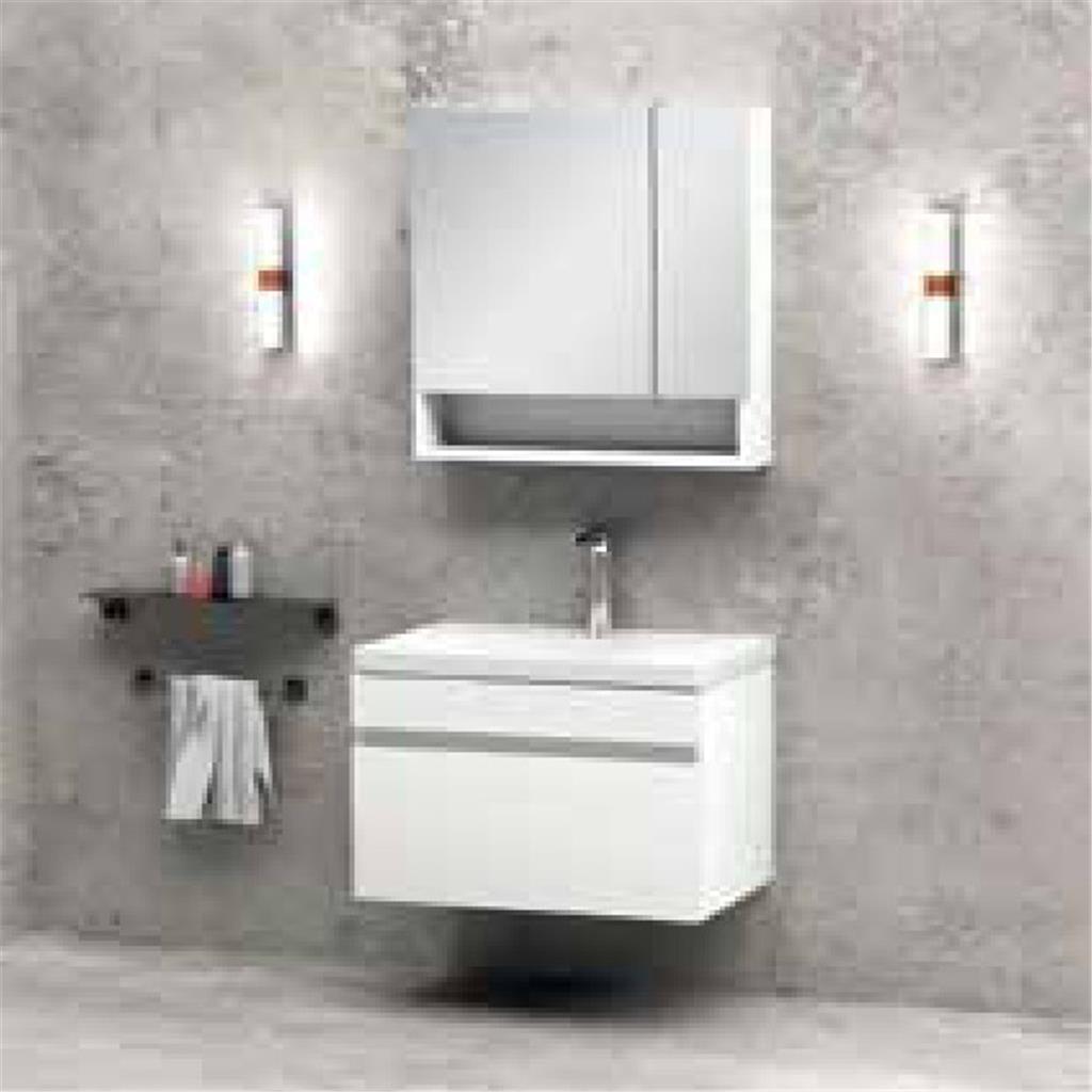 Levent 80cm Banyo Dolabı Takım