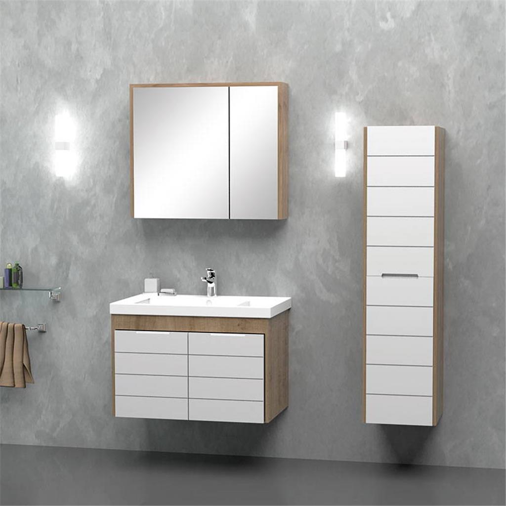 Havana 80cm Banyo Dolabı Takım