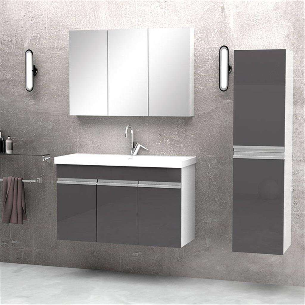 Safir 100cm Banyo Dolabı Takım