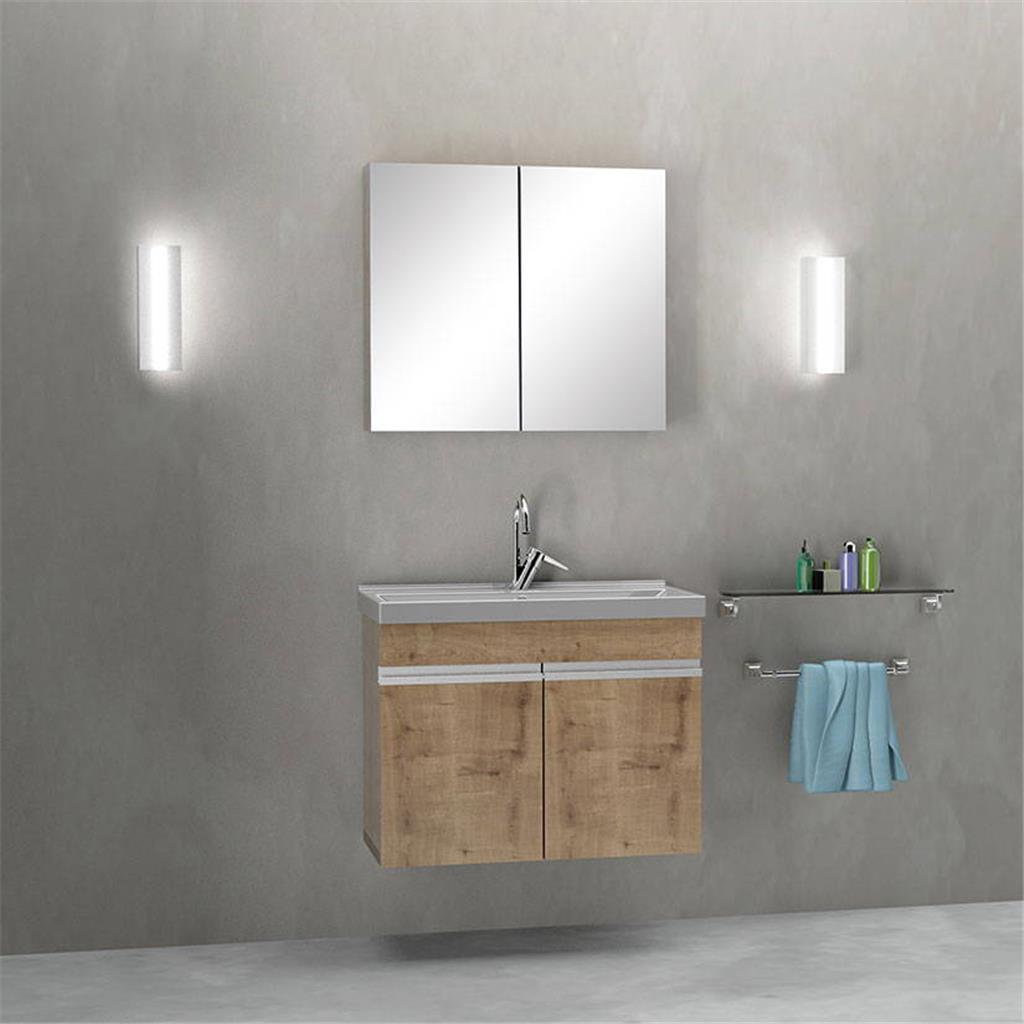 Safir 80cm Banyo Dolabı Takım