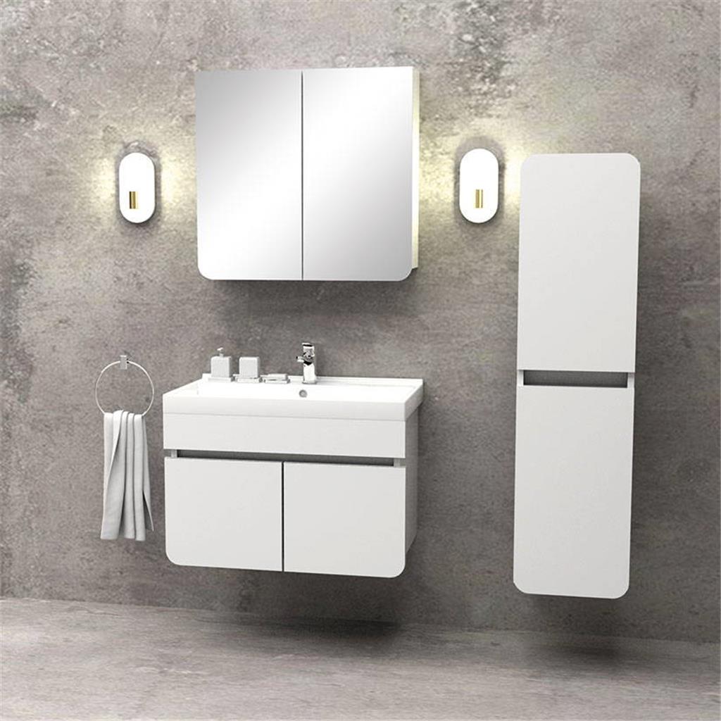 Lizbon 80cm Banyo Dolabı Takım