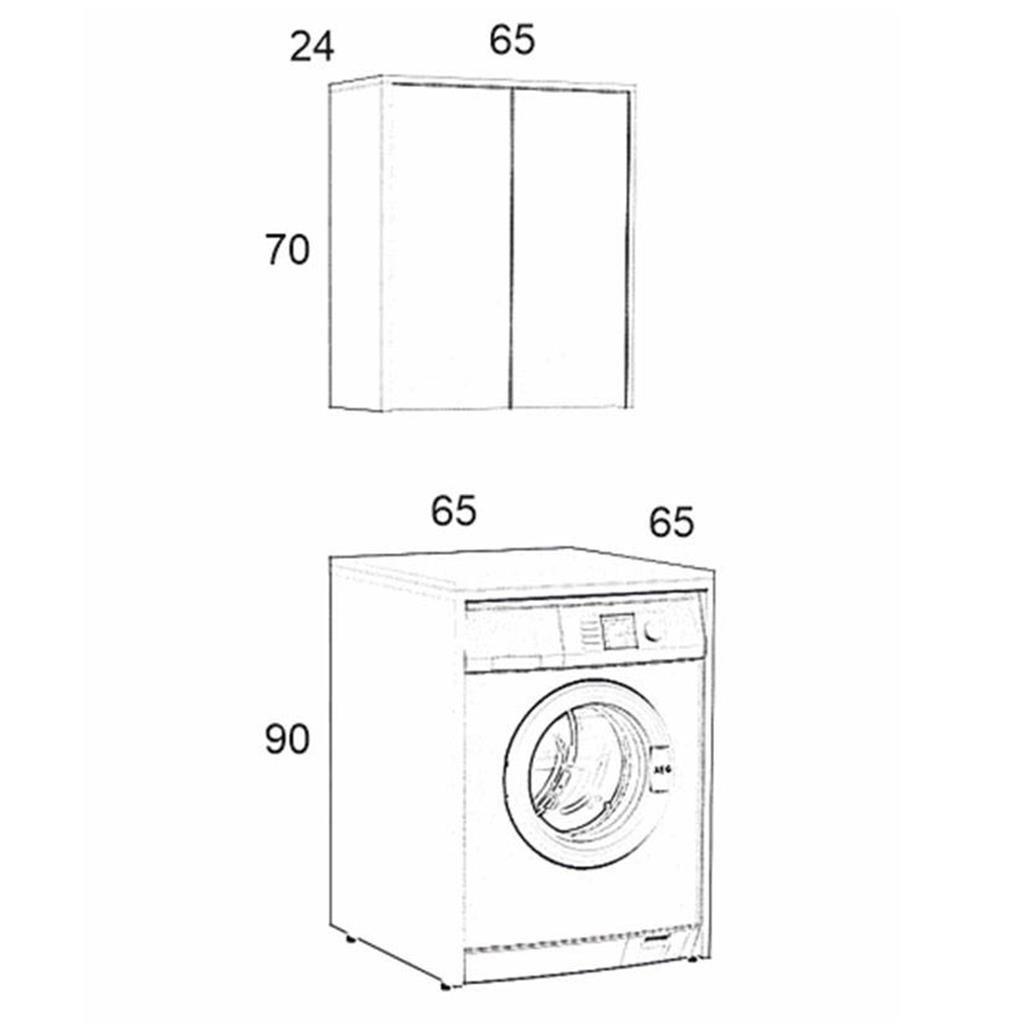 Boston 65cm Banyo dolabı Takım