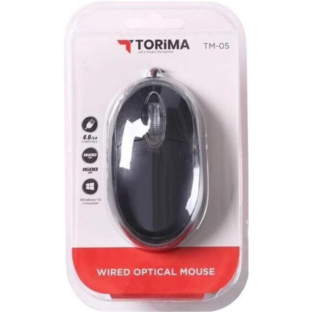 Torima Tm-05 Kablolu Siyah Optik Mouse Siyah Fare