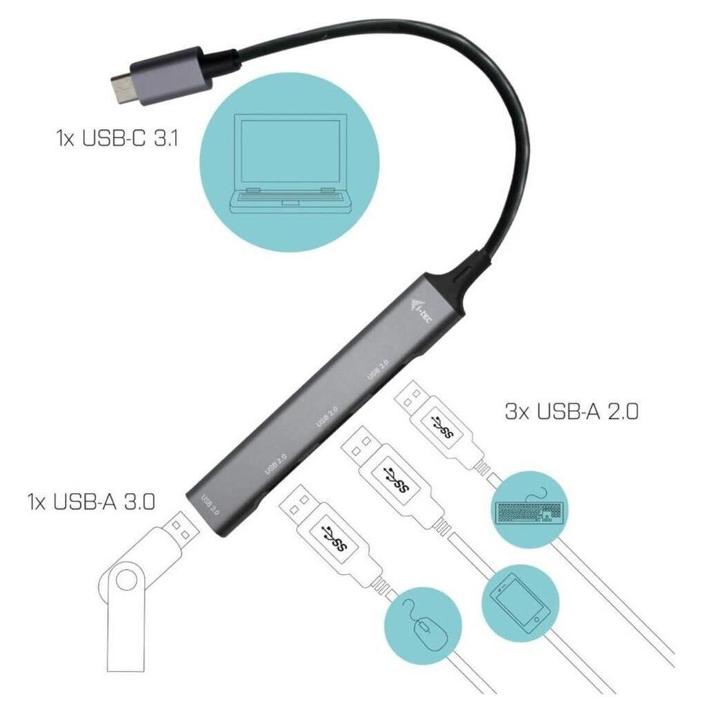 Torima Type-C To USB Hub 4 Ports Yd-30