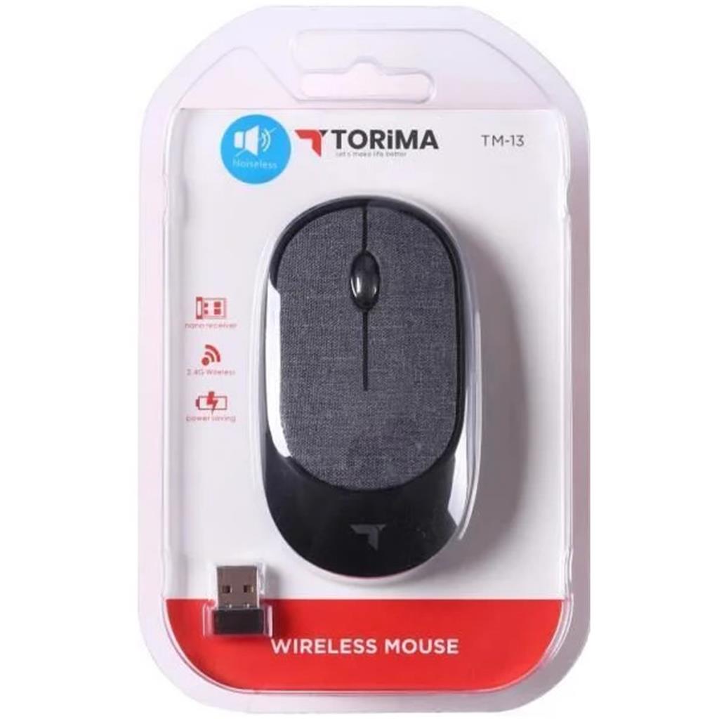 Torima Tm-13 Ergonomik Sessiz Kablosuz Siyah Optik Mouse