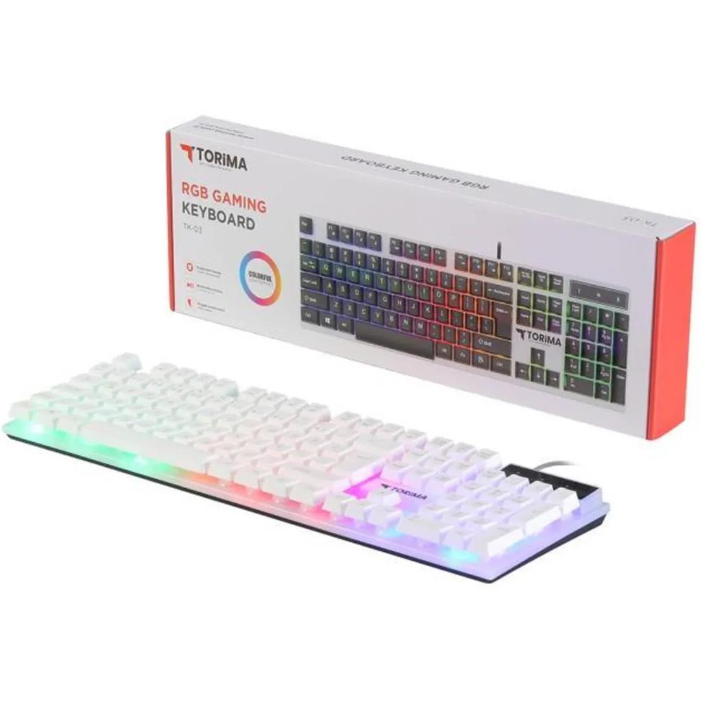 Torima TK-03 Kablolu Gaming Klavye Beyaz