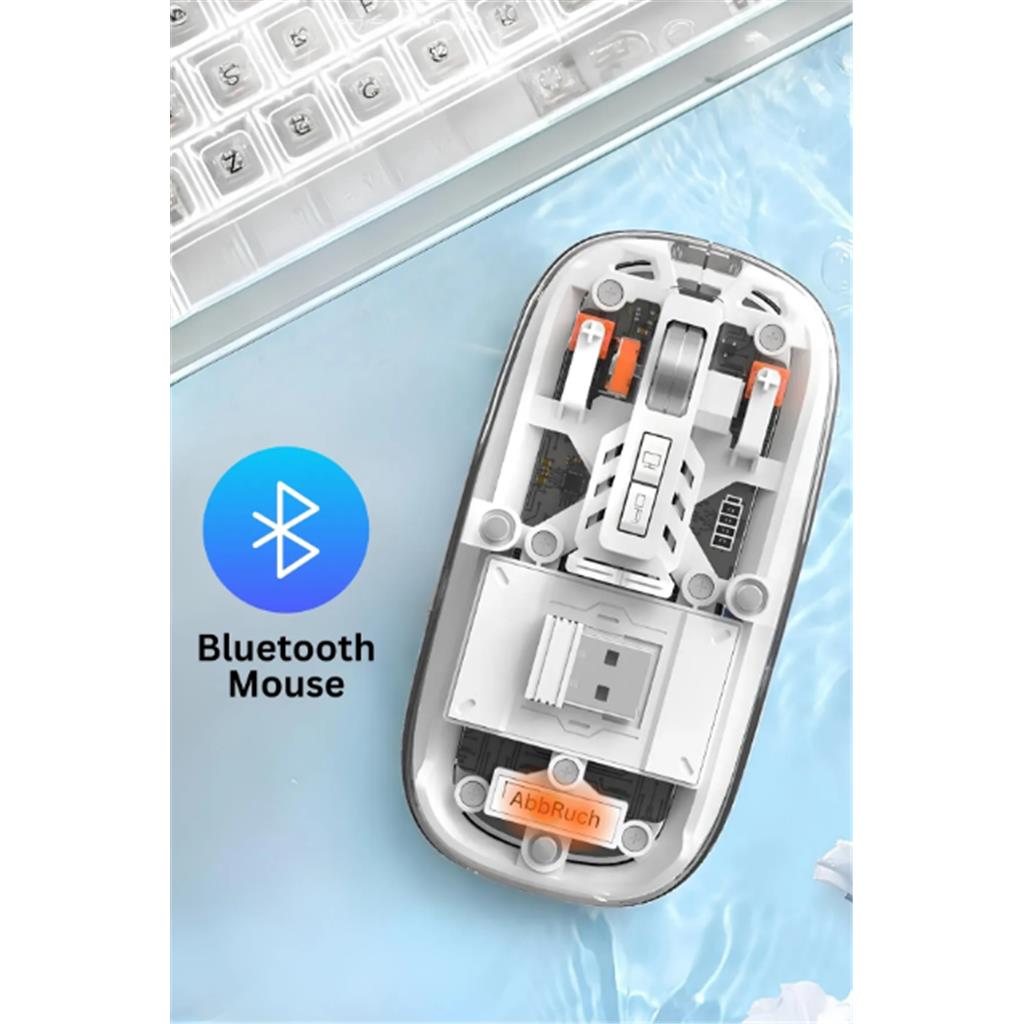 Kablosuz Fare Wireless Optik Mouse 5 Tuşlu Çift Modlu Usb 2.4g Sessiz Şarj Edilebilir Dpı Kontrol