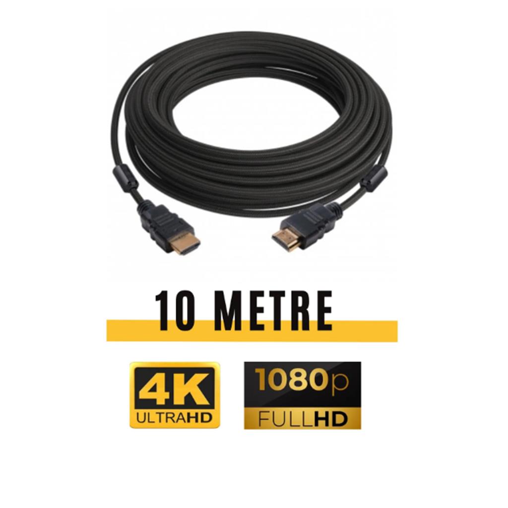 Ultra HD 4K HDMI Kablosu 5Metre Yüksek Hızlı HI-Speed 3.0 Çift Kat 1.Sınıf Örgülü HDMI Kablo