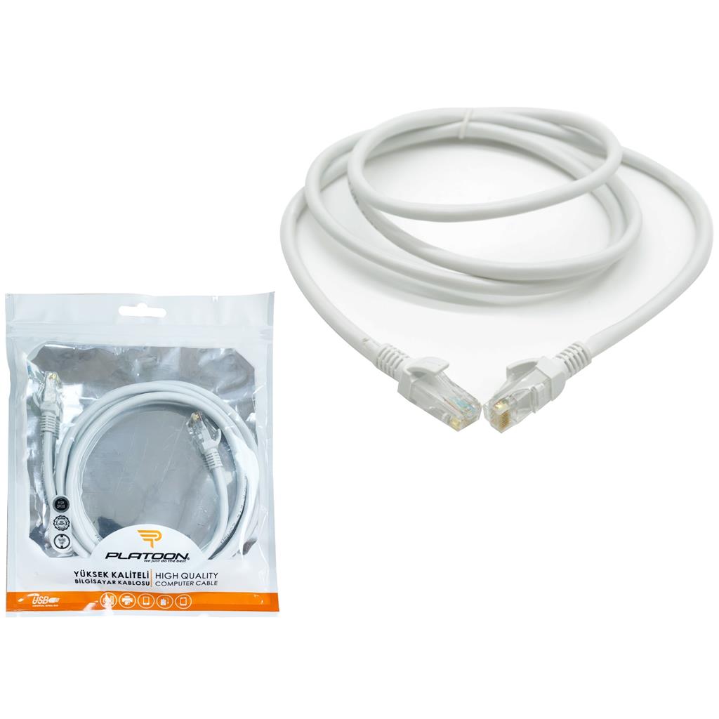 ETHERNET PATCH CAT5 POŞETLİ KABLO (1,5-3-5-10-15-20-25-30))