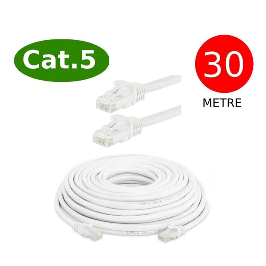 ETHERNET PATCH CAT5 POŞETLİ KABLO (1,5-3-5-10-15-20-25-30))