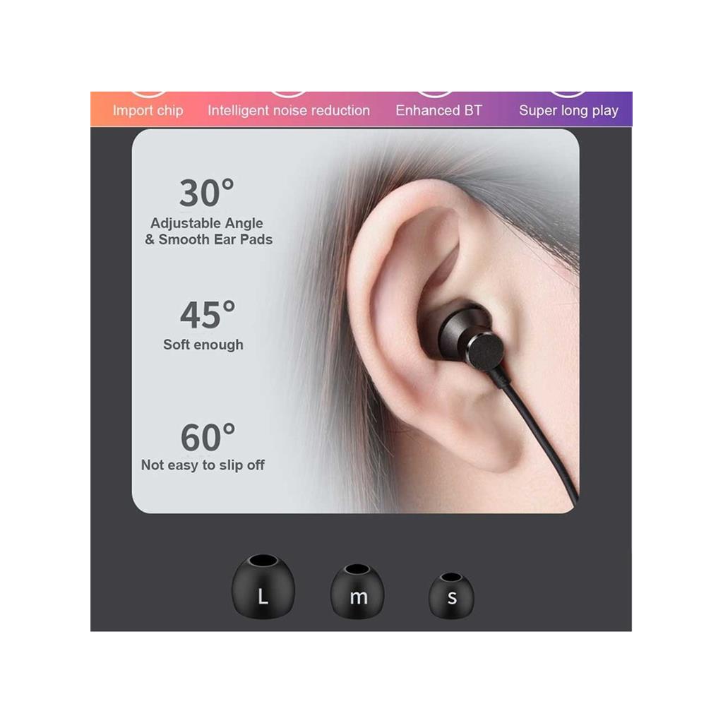 LENOVO HE05 Bluetooth 5.0 Chip Kulaklik Kablosuz Stereo Spor Manyetik Kulaklik Su Geçirmez Kulaklik