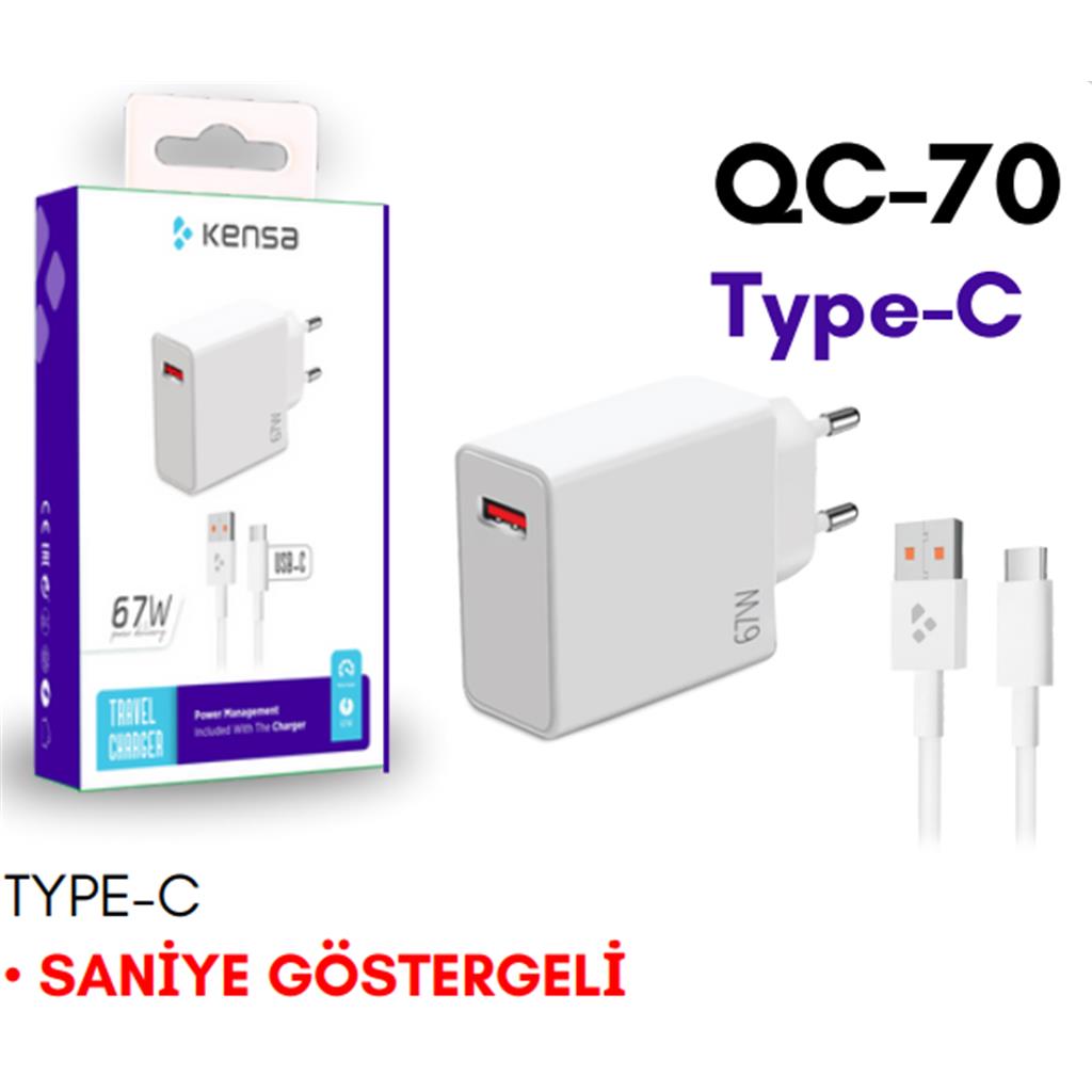 SARJ ALETİ  TYPE-C • SANİYE GÖSTERGELİ