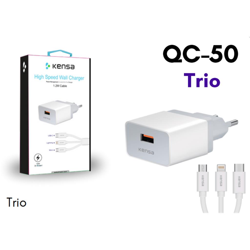 Qc-50 Trio USB Şarj Cihazı