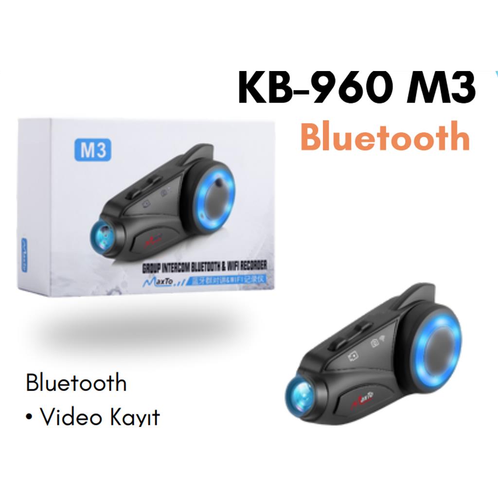 KB-960 M3 Bluetooth İNTELKOM MOTOR KAST KULAKLIK