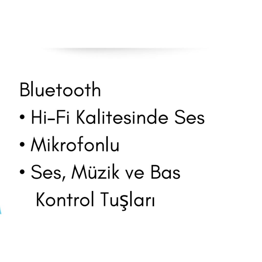 KULAKÜSTÜ KULAKLIK  Bluetooth  Mikrofonlu