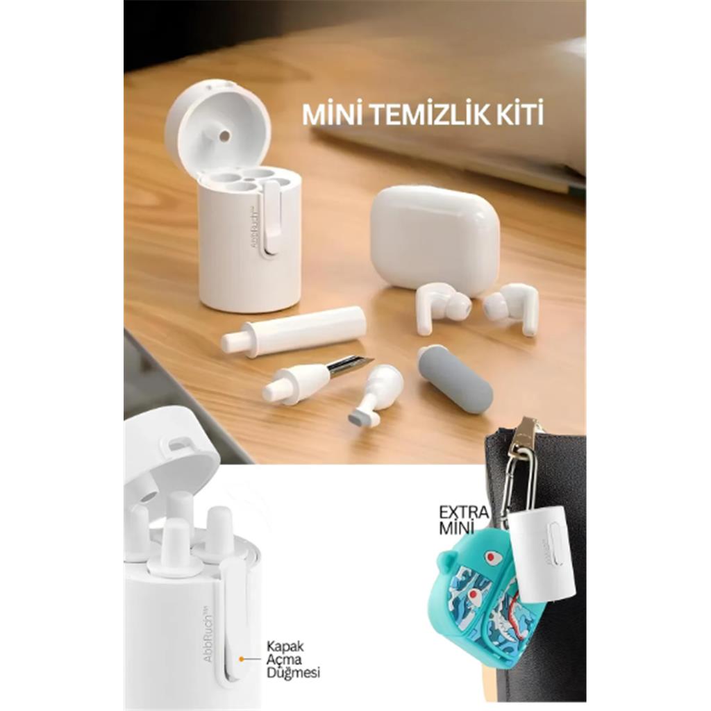 Mini Temizlik Kiti Bluetooth Kulaklık/Telefon/Klavye Temizleyici Elektronik Ürün Temizlik Kiti Abbru