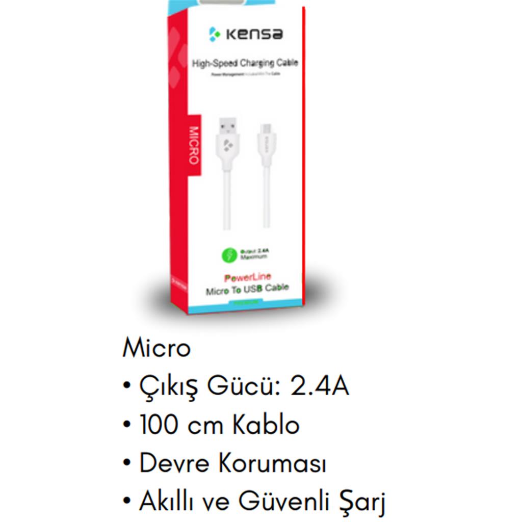 USB to Micro Hızlı Kablo Şarj Kablosu