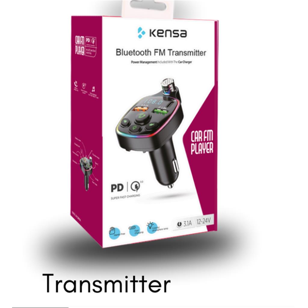 Araç Bluetooth Fm Transmitter Mp3 ve Şarj cihazı