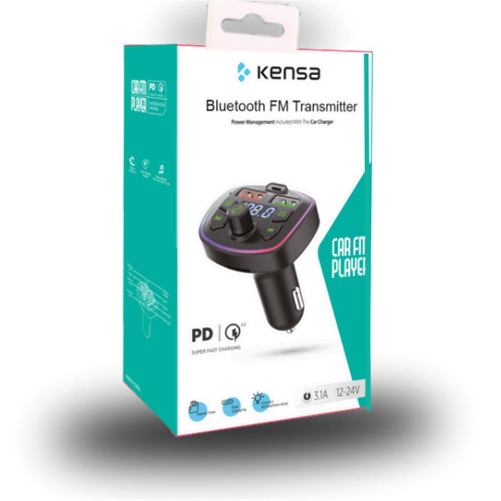 Araç Bluetooth Fm Transmitter Mp3 ve Şarj cihazı