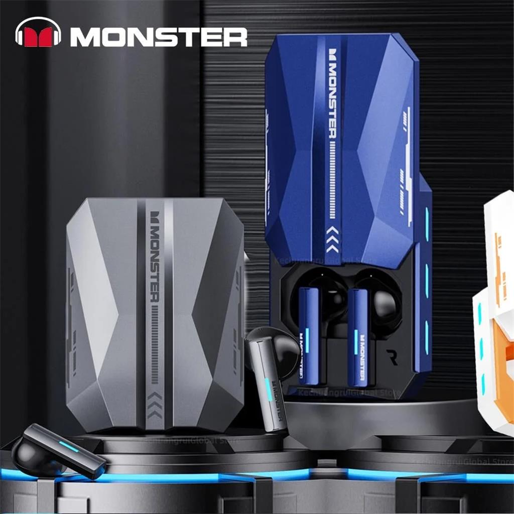 Monster Airmars XKT11 TWS Mavi Kulak İçi Bluetooth Oyuncu Kulaklığı