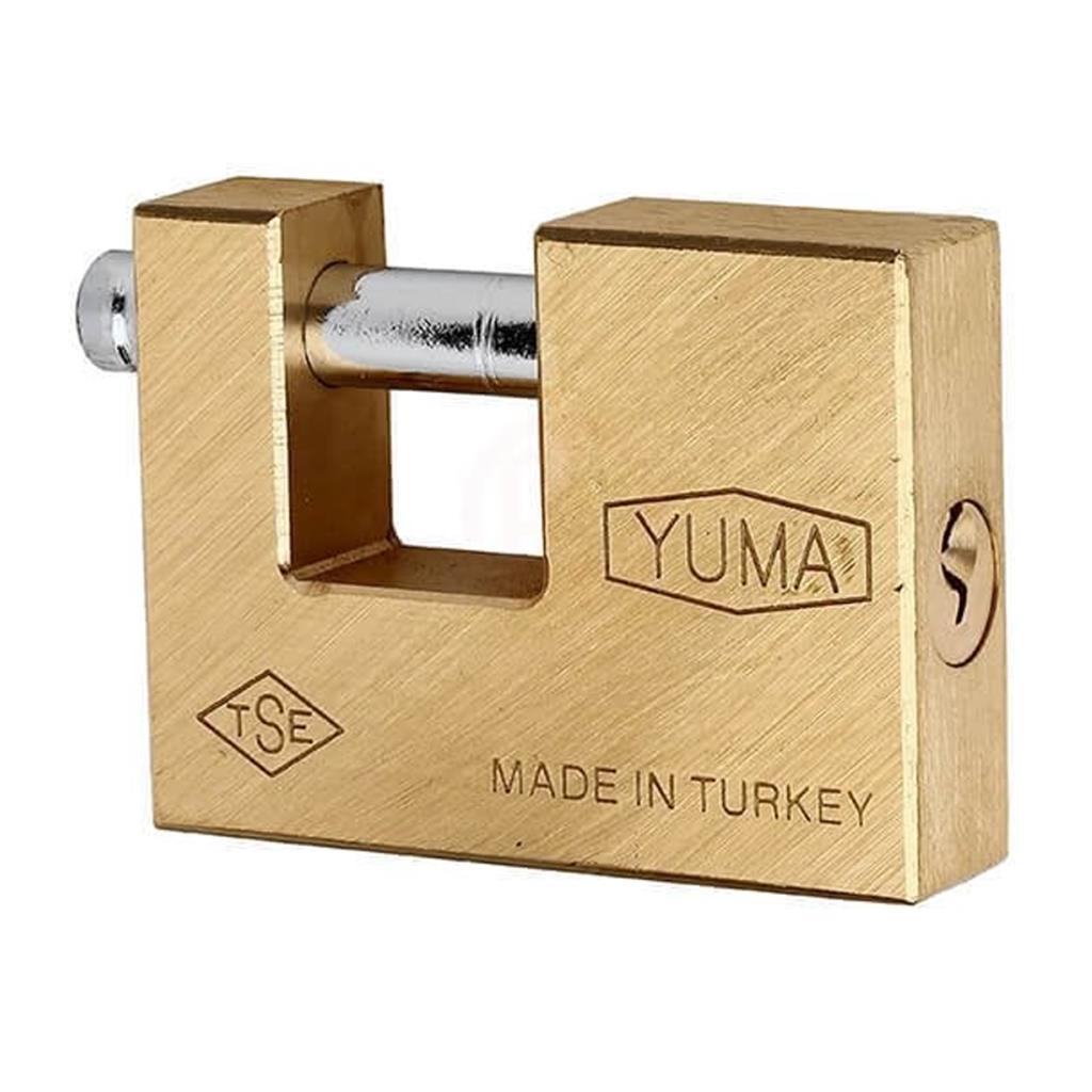 Yuma Kilit Kayar Milli Pirinç Asma Kilit 70mm 80mm- YM-3070 & YM-3080