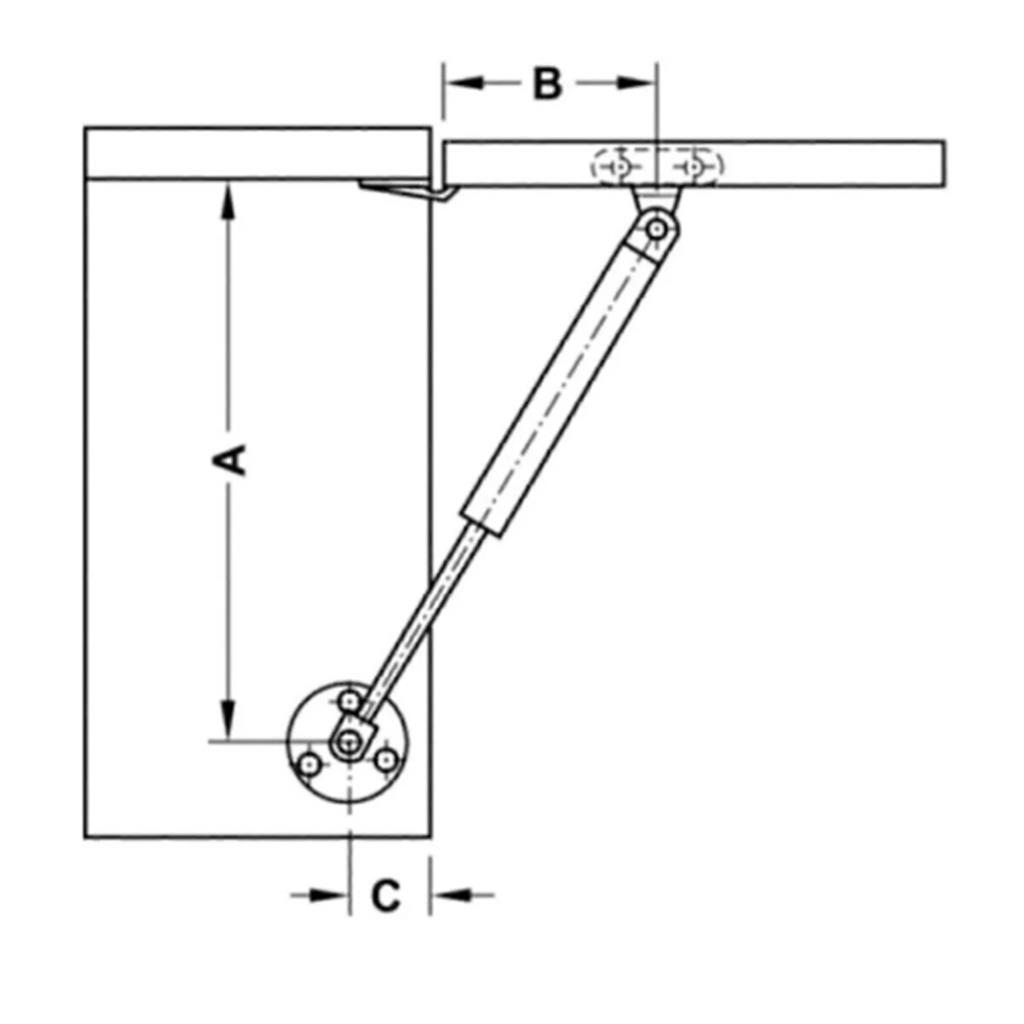 Yuma Kilit Gazlı Piston 100Nn Yuma YM-754