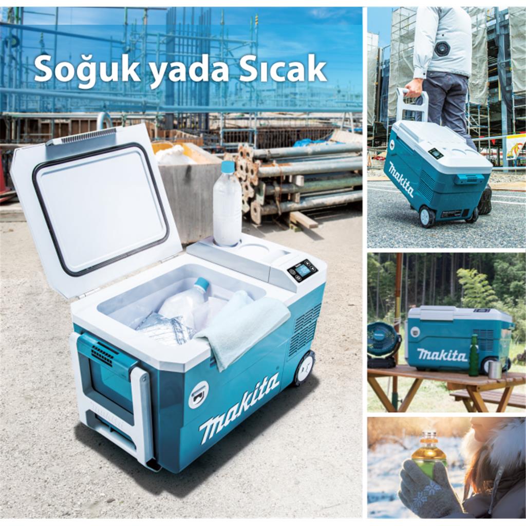 Makita DCW180Z 18v Li-ion 20L Mobil Akülü Isıtıcı ve Soğutucu Dolap