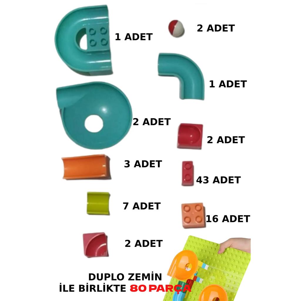 Kuzutoys Legoduplo Uyumlu Bloklar Çocukların Hayal Gücü Ve Becerileri Ile Harika Labirentler