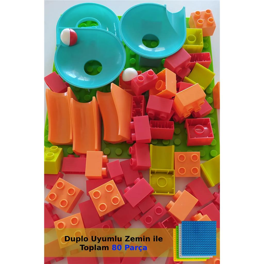 Kuzutoys Legoduplo Uyumlu Bloklar Çocukların Hayal Gücü Ve Becerileri Ile Harika Labirentler